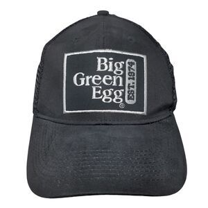 Big Green Egg Est. 1974 Fitted Trucker Hat Black One Size Mesh Back W/Tags